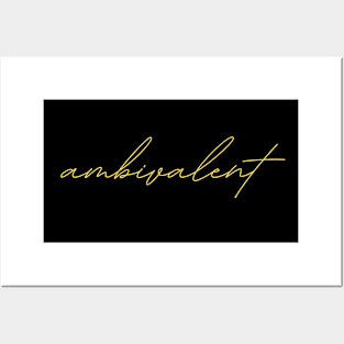 ambivalent - german language phrase quote Posters and Art